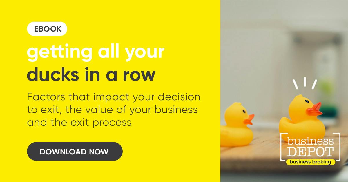 Getting all your ducks in a row ebook business depot business broking - if you are considering selling your business, read this first