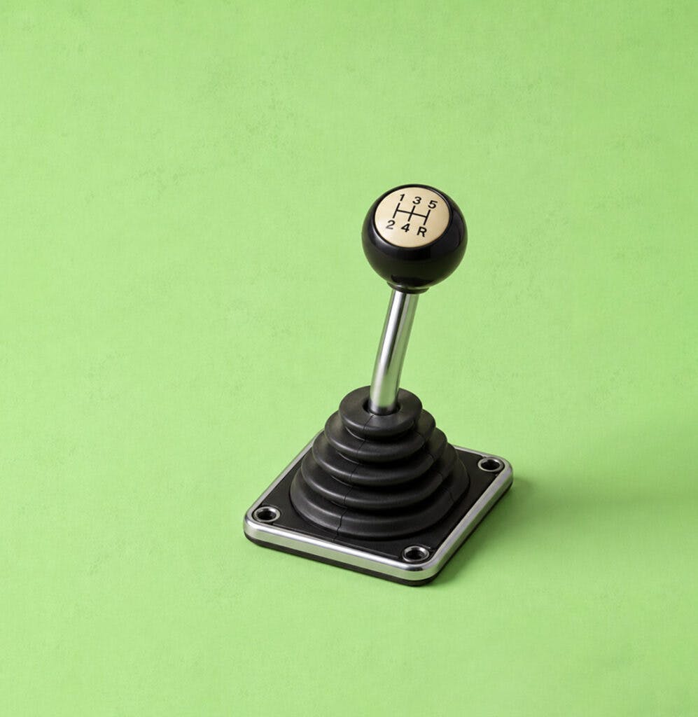 Old-school gear stick representing new financial year changes for business owners.